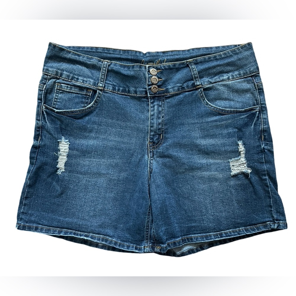 COPPERFLASH High-Waist Denim Jean Short BLUE Women’s Size 16.